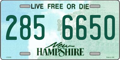 NH license plate 2856650