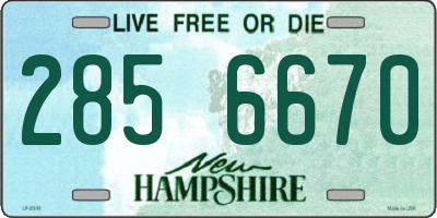 NH license plate 2856670