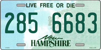 NH license plate 2856683