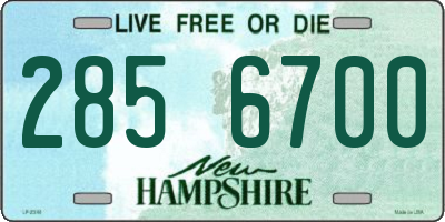 NH license plate 2856700