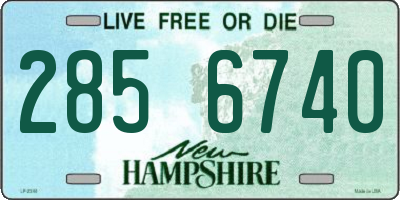 NH license plate 2856740