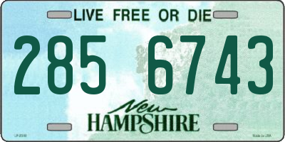 NH license plate 2856743