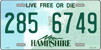 NH license plate 2856749