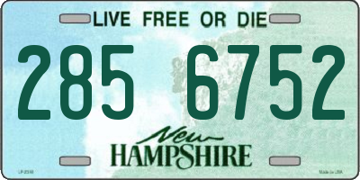NH license plate 2856752