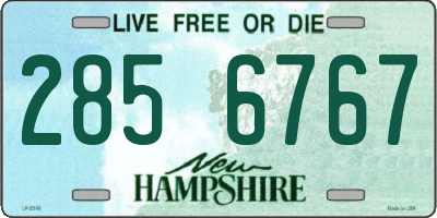 NH license plate 2856767