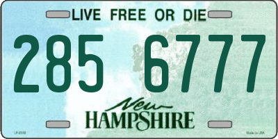 NH license plate 2856777