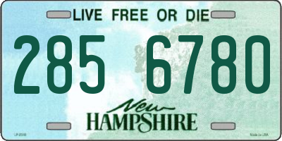 NH license plate 2856780