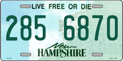 NH license plate 2856870