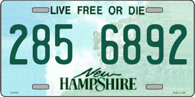 NH license plate 2856892