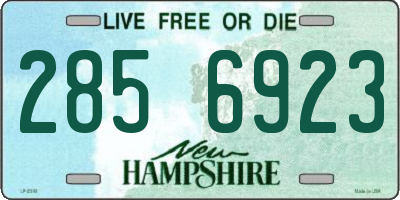 NH license plate 2856923