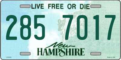 NH license plate 2857017