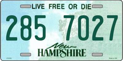 NH license plate 2857027