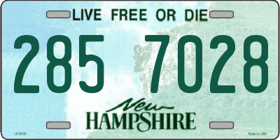 NH license plate 2857028