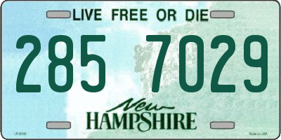 NH license plate 2857029