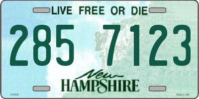 NH license plate 2857123