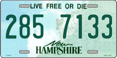 NH license plate 2857133
