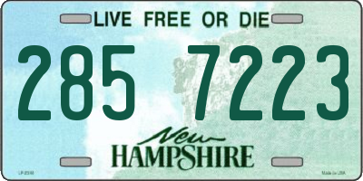 NH license plate 2857223