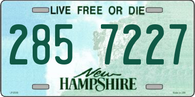 NH license plate 2857227