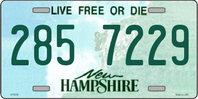 NH license plate 2857229