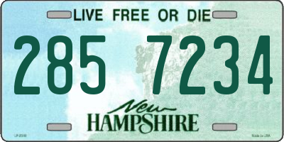 NH license plate 2857234