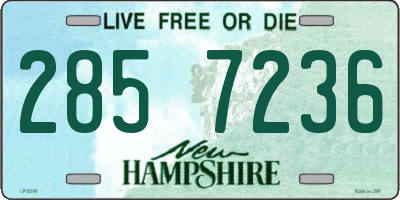 NH license plate 2857236