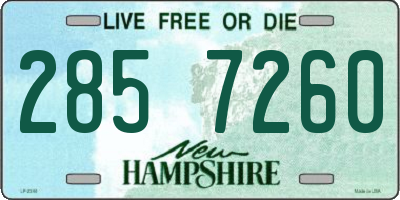 NH license plate 2857260
