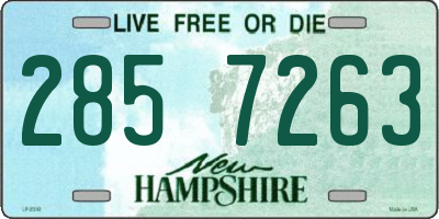 NH license plate 2857263