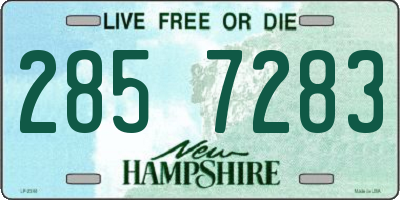 NH license plate 2857283
