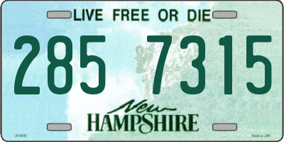 NH license plate 2857315