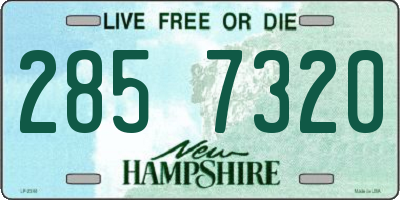 NH license plate 2857320