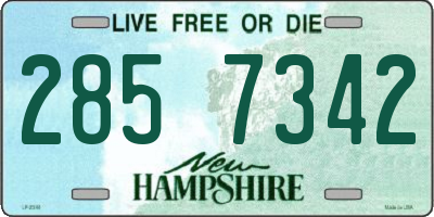 NH license plate 2857342