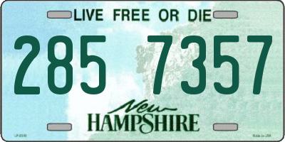 NH license plate 2857357