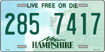 NH license plate 2857417