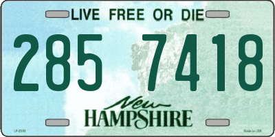 NH license plate 2857418