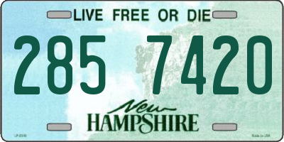 NH license plate 2857420
