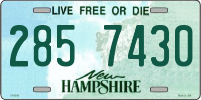 NH license plate 2857430