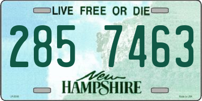 NH license plate 2857463