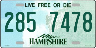 NH license plate 2857478