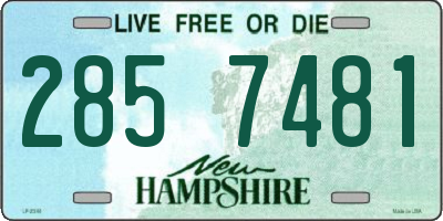 NH license plate 2857481