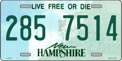 NH license plate 2857514