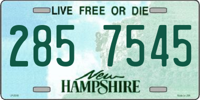 NH license plate 2857545