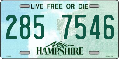 NH license plate 2857546