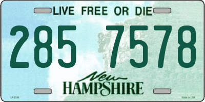 NH license plate 2857578