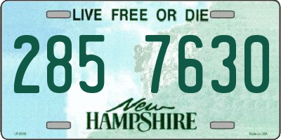 NH license plate 2857630