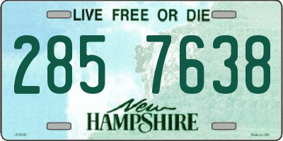 NH license plate 2857638