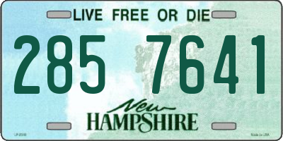 NH license plate 2857641