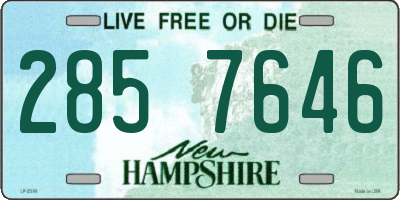 NH license plate 2857646