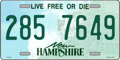 NH license plate 2857649