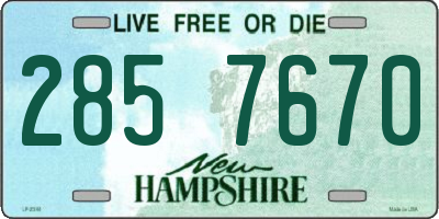 NH license plate 2857670