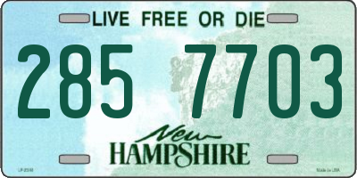 NH license plate 2857703